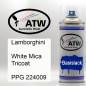 Preview: Lamborghini, White Mica Tricoat, PPG 224009: 400ml Sprühdose, von ATW Autoteile West.